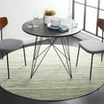 thumbnail image 2 of SAFAVIEH Adirondack Esmond Striped Area Rug, Sage/Ivory, 3' x 3' Round - Modern Design, Sage & Ivory, Ideal for Living Room, Bedroom, Dining Space, 2 of 10