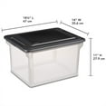 thumbnail image 2 of Sterilite Versatile Clear Organizing Storage File Box with Lid (12 Pack), 2 of 10