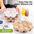 thumbnail image 4 of Contenedor para Almacenamiento de Alimentos KeaBabies Silicona 2oz x 10 Cubos, 4 of 9