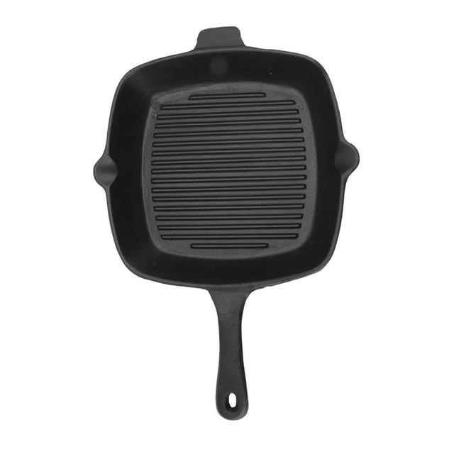 Sartén Para Parrilla De Hierro Fundido, Distribución Uniforme Del Calor Resistente Al Calor Sartenes De Hierro Fundido Parrilla De 10,2 Pulgadas Para Freír Para Saltear