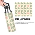 thumbnail image 4 of Yayeee 20oz Insulated Water Bottle Double Wall Stainless Steel with Flip Straw Lid, Pink and Green Geometric, 4 of 7