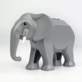 thumbnail image 1 of MOC Elephant Building Blocks Animals Bricks Toys Kids Gift Wood, 1 of 4