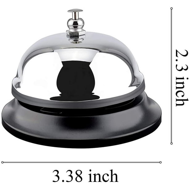 Big Call Bells 3.38 Inch Diameter Chrome Finish All Metal