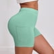 thumbnail image 5 of Pantalones Elásticos de Cintura para Mujeres Color Sólido Pantalones Cortos de Yoga de Cintura Alta Pantalones Delgados de Verano Casual, 5 of 6