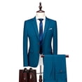 thumbnail image 2 of YAOLAN Men's Formal Suits 3 Pieces Single Breated 2 Buttons Blazer Vest Pant Set USA Size, 2 of 5