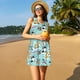 thumbnail image 3 of Balery Dogs Vestidos de verano para mujer con estampado: vestido holgado sin mangas, vestido playero informal y cómodo para días calurosos., 3 of 7