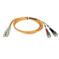 thumbnail image 2 of Eaton Tripp Lite Series Duplex Multimode 62.5/125 Fiber Patch Cable (LC/ST), 6M (20 ft.) - Patch cable - ST multi-mode (M) to LC multi-mode (M) - 6 m - fiber optic - duplex - 62.5 / 125 micron - orange, 2 of 2