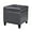 Dim Gray, variant on Adeco Square Storage Ottoman