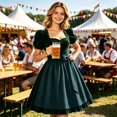 thumbnail image 2 of XFeng Women's German Dirndl Dress Bavarian Oktoberfest Carnival for Holiday, 2 of 7