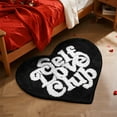 thumbnail image 4 of Cute Hot Small Area Rugs for Bedroom Bathroom Living Room College Dorm Heart Shaped Modern Preppy Rug Funky Bath Mat Soft Shaggy Bathroom Rugs Non Washable, 4 of 4