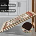 thumbnail image 5 of Persian Kitchen Rugs Set of 2 Cushioned Anti Fatigue Boho Kitchen Mats for Floor Memory Foam Kitchen Rug Non-Slip Waterproof Comfort Padded Rubber Standing Kitchen Mat, 5 of 6
