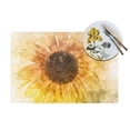 thumbnail image 4 of YFYANG Washable Heat-Resistant Placemats, 70% PVC/30% Polyester, Sunflower Graffiti Art Kitchen Table Mat, 12" x 18" 1 Pcs, 4 of 6