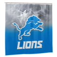 thumbnail image 2 of Det_Lions - Cortina de ducha impermeable de secado rápido para baño, con ganchos, diseño de fútbol americano, juego de cortinas de ducha para baño de plástico, 72 x 72 pulgadas, 2 of 8