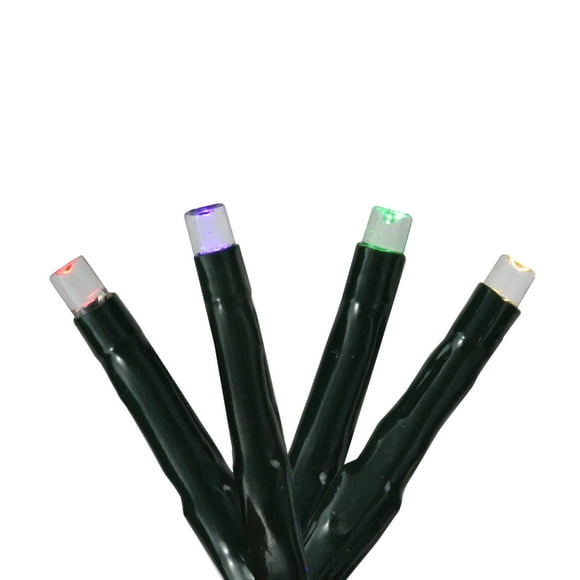 Roman USB LED Mini Wide Angle Multi Function Christmas Lights - Multi-Color - 57' Green Wire - 750ct