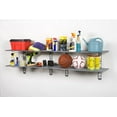 thumbnail image 6 of 2-Tier Heavy-Duty Wall Mount Floating Steel Wire Mesh Storage Shelves by Seville Classics, 6 of 7