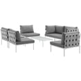 thumbnail image 1 of Modway Harmony Sectionnel de Mobilier de Patio Extérieur en Aluminium, 7 Pcs, 1 of 8
