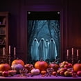 thumbnail image 5 of Halloween Ghost Door Cover, Spooky Halloween Door Curtain Wall Decor, Fabric Door Hanging Backdrop for Halloween Party, Scary Ghost Door Decor for Home Indoor Outdoor, 35 X 72 in, A, 5 of 6