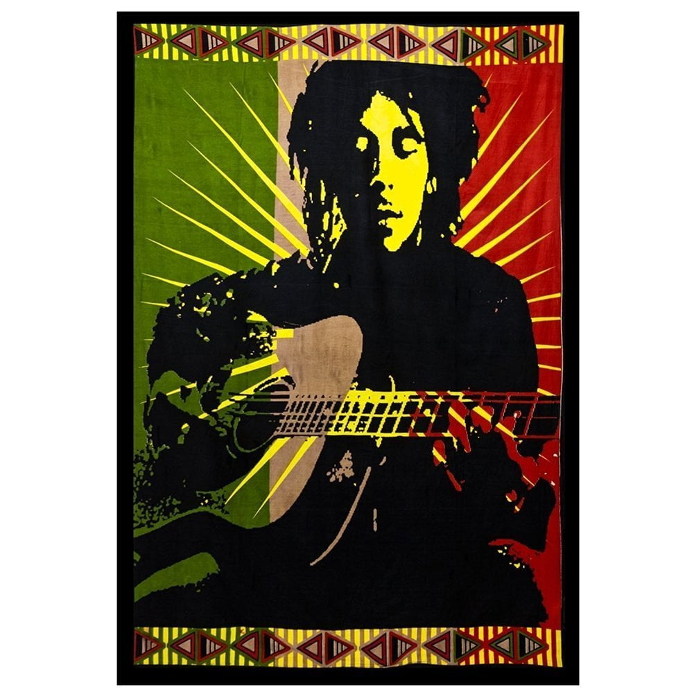 Bob Marley Guitar Tapestry Bob Marley Guitar Tapestry
