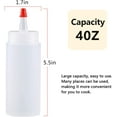 thumbnail image 3 of Squeeze Bottle, Shekure 30Pcs 4 Oz Premium Food Grade Plastic Bottles with Squeeze Top Caps Include 2 Labels and 1 Pen for Icing Cookie Decorating Sauces Condiments Arts Crafts BPA Free, 3 of 8
