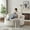 Beige, variant on 56'' Oversized Round Swivel Chair, 360° Swivel Chair with 3 Pillows, Deep Seat Sleeper Sofa Bed, Modern Corduroy Floor Sofa Chair for Living Room, Brown