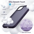 thumbnail image 4 of Designed for iPhone 11 Pro Case, [Support Wireless Charging] Soft Silicone Slim Anti-Scratch Phone Case for iPhone 11 Pro 5.8 inch, Dark Purple, 4 of 13