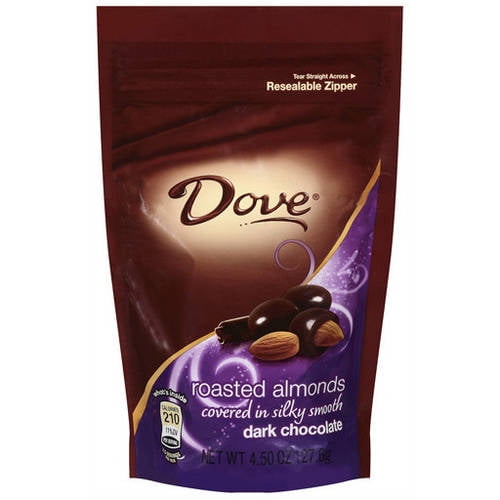 DOVE Dark Chocolate Almond Candy Bag, 5.5 oz by MARS, INC.