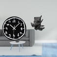 thumbnail image 2 of Reloj de pared,Reloj de pared silencioso y decorativo que no hace tictac,Reloj moderno de 12 pulgadas para pared de casa o oficina,sencillo.,Figura de mesa,Estantes de sujetalibros Estatua de, 2 of 8