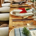 thumbnail image 5 of Uxcell Napkin Rings Bow, Velvet Napkin Holder Ring Decor for Table Setting Red, 5 of 5