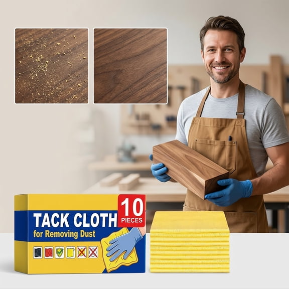 Luoshdecor 10 PCS Tack Cloth,Multi-Functional Microfiber Cleaning Cloth Absorbent,Reusable Fit for Indoor Daily Dust Remove
