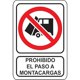 thumbnail image 1 of Señalamientos para Lugares Públicos Señalamientos Prohibitivos 30x40 cm Prohibido el Paso a Montacargas Normal, 1 of 1