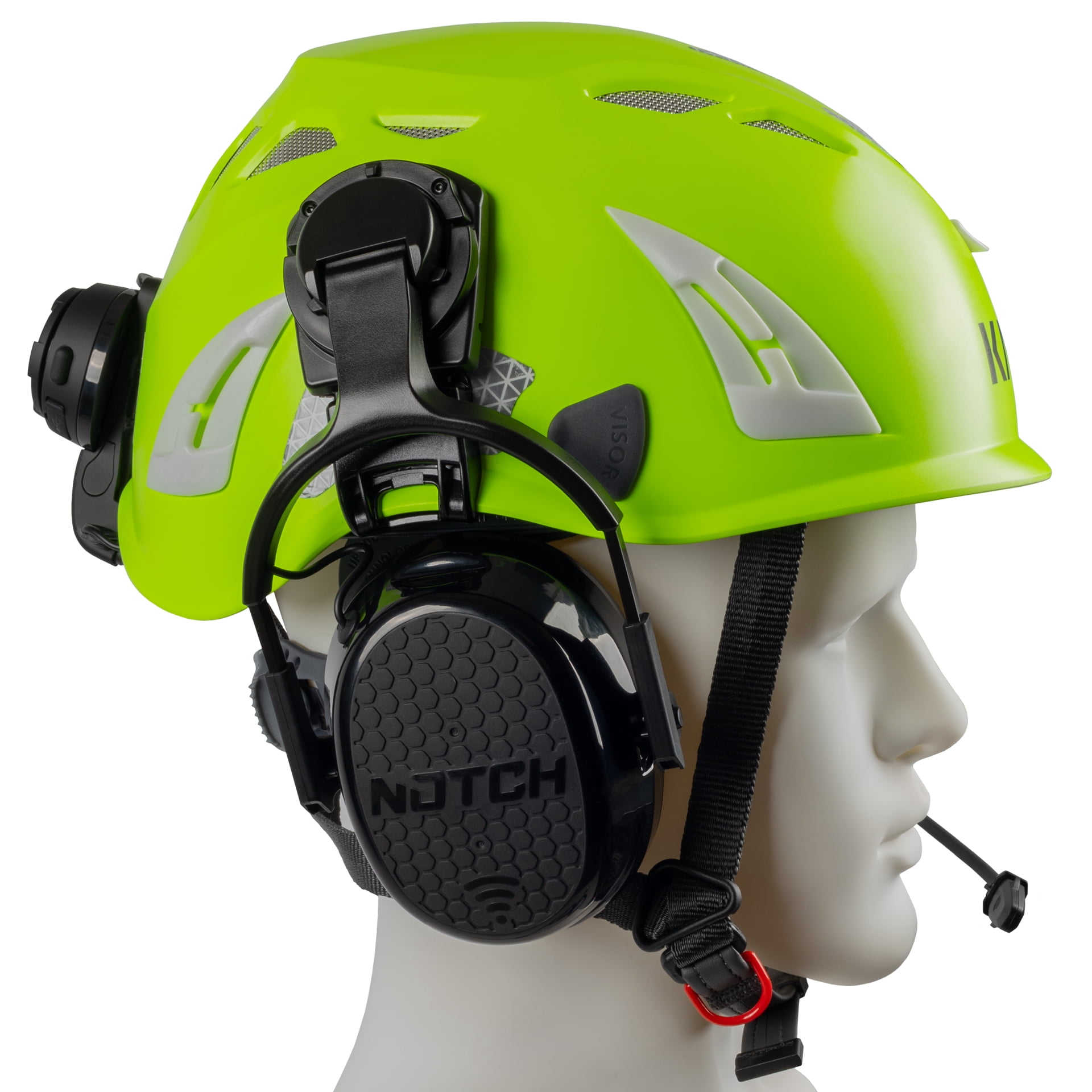 Notch Hook Ups - Helmet Mount Integrated Speakers with Hearing Protection (99292W)