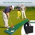 thumbnail image 6 of Putting Mat Game, Golf Pong Game Putting Green, Detachable Golf Pong Putting Game Mat - Includes 8 pcs Golf Balls, 2pcs Golf Cups & Flags, 1 pcs Black Storage Bag, Best Game with Family or Friends, 6 of 7