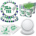 thumbnail image 1 of Golf 30th Birthday Party Decorations, 100Pcs Let's Par-Tee Disposable Golf Plates and Napkins Tableware Kit for Sports Theme 30th Birthday Party Favors, Golf Party Supplies, 1 of 6