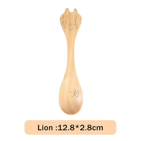 Cartoon Animal Children Spoon Natural Color Natural Wooden Spoon Kids Food  Spoons Home Kitchen Children Tableware | Walmart Canada