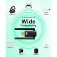 thumbnail image 6 of USB Bluetooth Adapter for PC, 5.4 Plug & Play Bluetooth Dongle PC Transmitter & Reciver, EDR & BLE High Gain Antenna 150M Long Range Adapter for PC Windows 11/10/8, 6 of 7