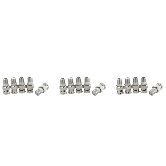 30Pcs BNC Male Plug to F Female Adapter Coax Connector Coupler CCTV Camera