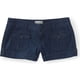 thumbnail image 1 of Aeropostale Womens Solid Casual Denim Shorts, Azul, 11/12, 1 of 1