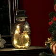 thumbnail image 3 of Alpine Corporation Wood Look Snowman Holding Tree Statue w/LED Lights and Timer, 3 of 3