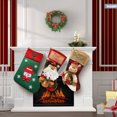 thumbnail image 5 of Ounissouiy calcetín de Navidad con temática de Navidad de gran capacidad, calcetín decorativo, tela para niños, muñeco de nieve, regalo, bolsa Kits de decoración para fiestas Ounissouiy HA068933-00, 5 of 5