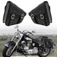 thumbnail image 2 of CSChome Fake Leather Motorcycle Bag Motorcycle Swingarm Bag Waterproof Faux Leather Adjustable Strap Large Capacity Universal Saddlebag, 2 of 6