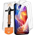 thumbnail image 1 of REJODA-3 Pack Screen Protector for iPhone 15 6.1 Inch, Auto Dust Removal, 9H Hardness, Anti Fingerprint, HD Clear Tempered Glas with Auto Alignment Kit, 1 of 4
