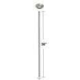 thumbnail image 2 of Westbrass D3636A-07 1/2" IPS x 36" Round Ceiling Mount Shower Arm with Flange, Satin Nickel, 2 of 8