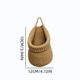 thumbnail image 2 of Woven Hanging Basket for Kitchen,Teardrop Wall Mounted Container Bag for Entryway Items Sorting,Kitchen Tidying,Fruit Vegetable Onion and Potato Storage, 2 of 8