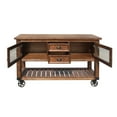 thumbnail image 3 of Wooden Kitchen Cart, Distress Chestnut Brown, 3 of 3