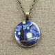 thumbnail image 4 of Collar de pinturas al óleo de Arte de Van Gogh para mujer, joyería de cabujón de vidrio, colgante de girasol de cielo nocturno estrellado, regalos de amante para niña, 4 of 4