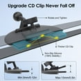 thumbnail image 4 of EEEkit CD Slot Mount Fit for CarPlay Screen, 360° Rotating Holder Compatible with 7–10 Inch Car Monitors, GPS, Dash Cam, Phones, Backup Camera, Car Stereo, 4 of 8
