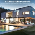 thumbnail image 2 of Solar Security Cameras Wireless Outdoor, 5G&2.4GHz Cameras for Home Security, 2K Solar Outdoor Camera, Color Night Vision, AI Human Detection, 2-Way Talk, Siren Alarms (2-Pack), 2 of 8