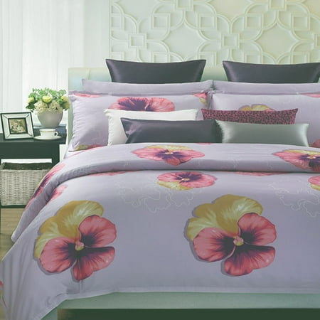 Purple Spring 7-Piece Duvet Cover Set