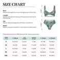 thumbnail image 6 of Wukai Vintage Floral Butterflies Women's Bikini Set Two Piece,wimsuit High Waisted V Neck Twist Front Adjustable Spaghetti Straps Bathing Suit-Small, 6 of 7