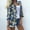 blue#women`sshirtslongsleevebuttonup, variant on CHOK 2023 Plaid Shackets for Women Colorful Fall Flannel Jacket Long Sleeve Button Down Shirts Fashion Oversized Corduroy Clothes